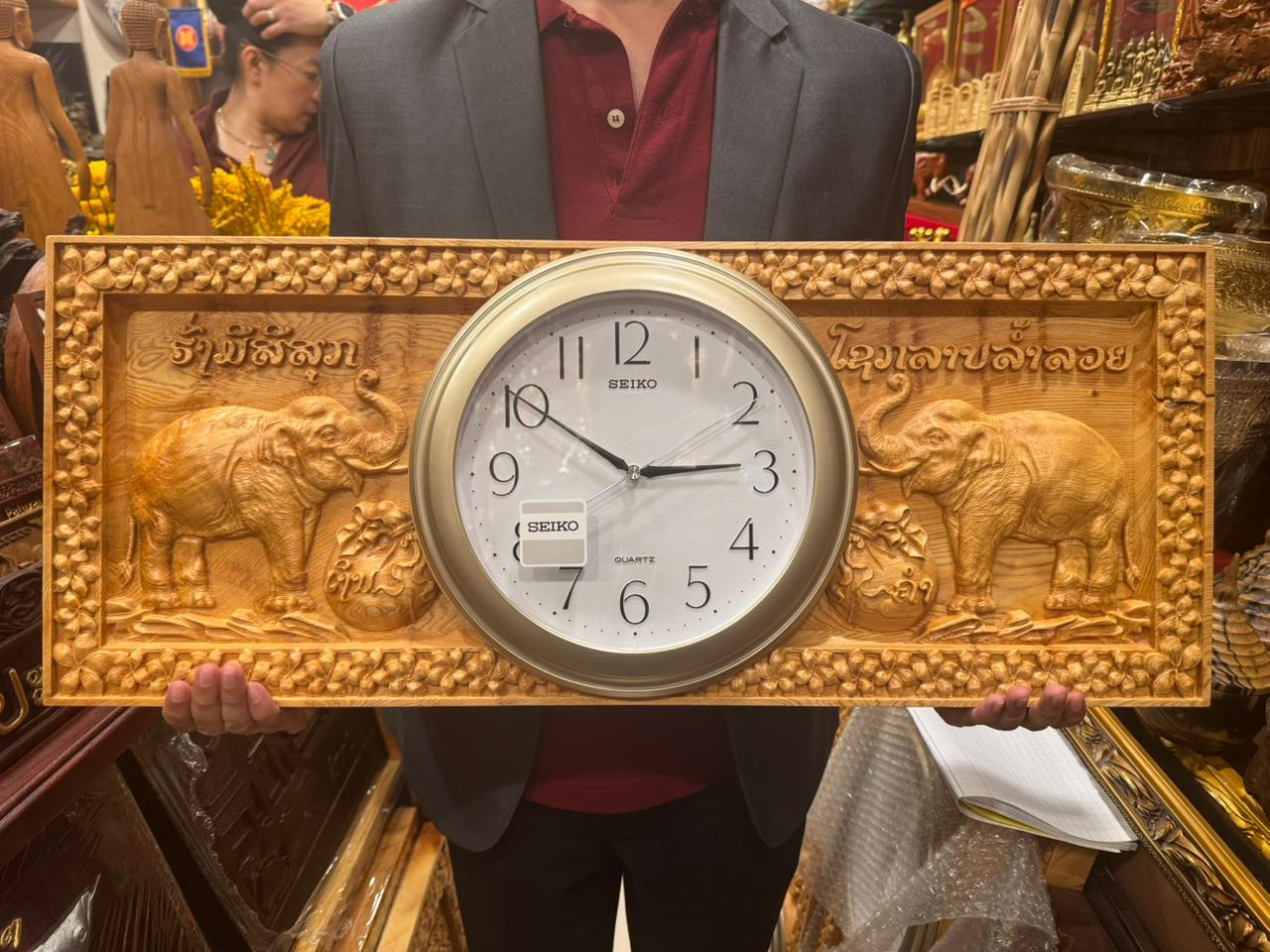 ໂມງໄມ້ໂລ່ງເລ່ງ(30x80)