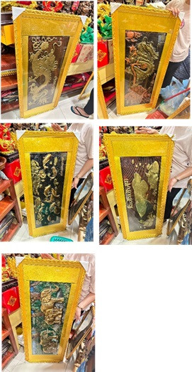 ຂອບຮູບຊ້າງ ມັງກອນ 40x135