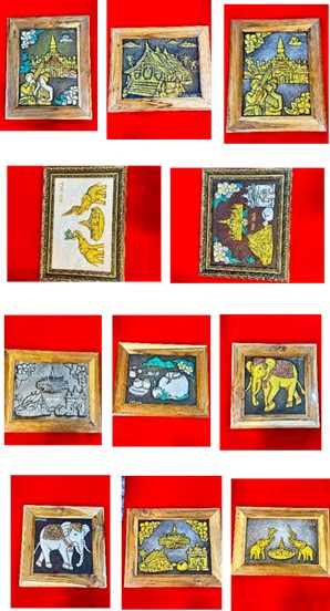 ງານເຮັດຈາກເຈ້ຍຂະໜາດປະມານ 30x40